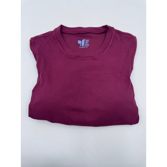 Aspen Long Sleeve Bra Top Small/Medium Dark Cherry - Picture 6 of 6